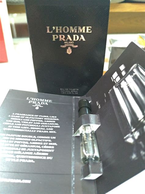 prada l'homme samples